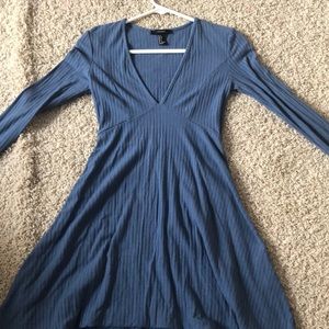 Blue long sleeve dress